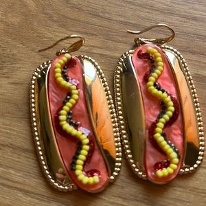 Sugarfix Baublebar Hot Dog Beaded Dangle Earrings